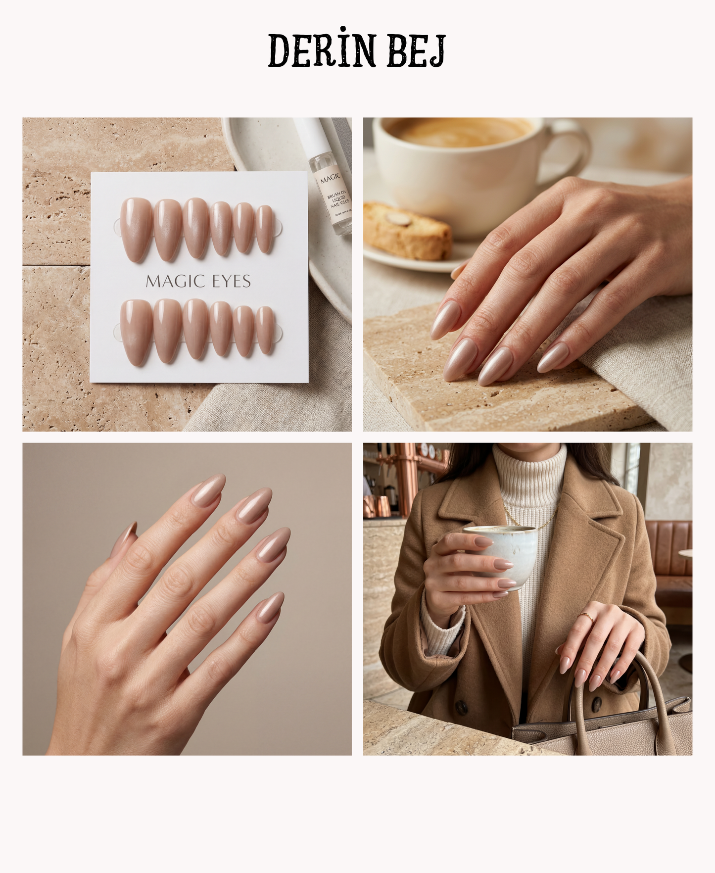 Kedi Gözü Yansımalı Takma Tırnak Seti(Yapıştırıcı Hediyeli)